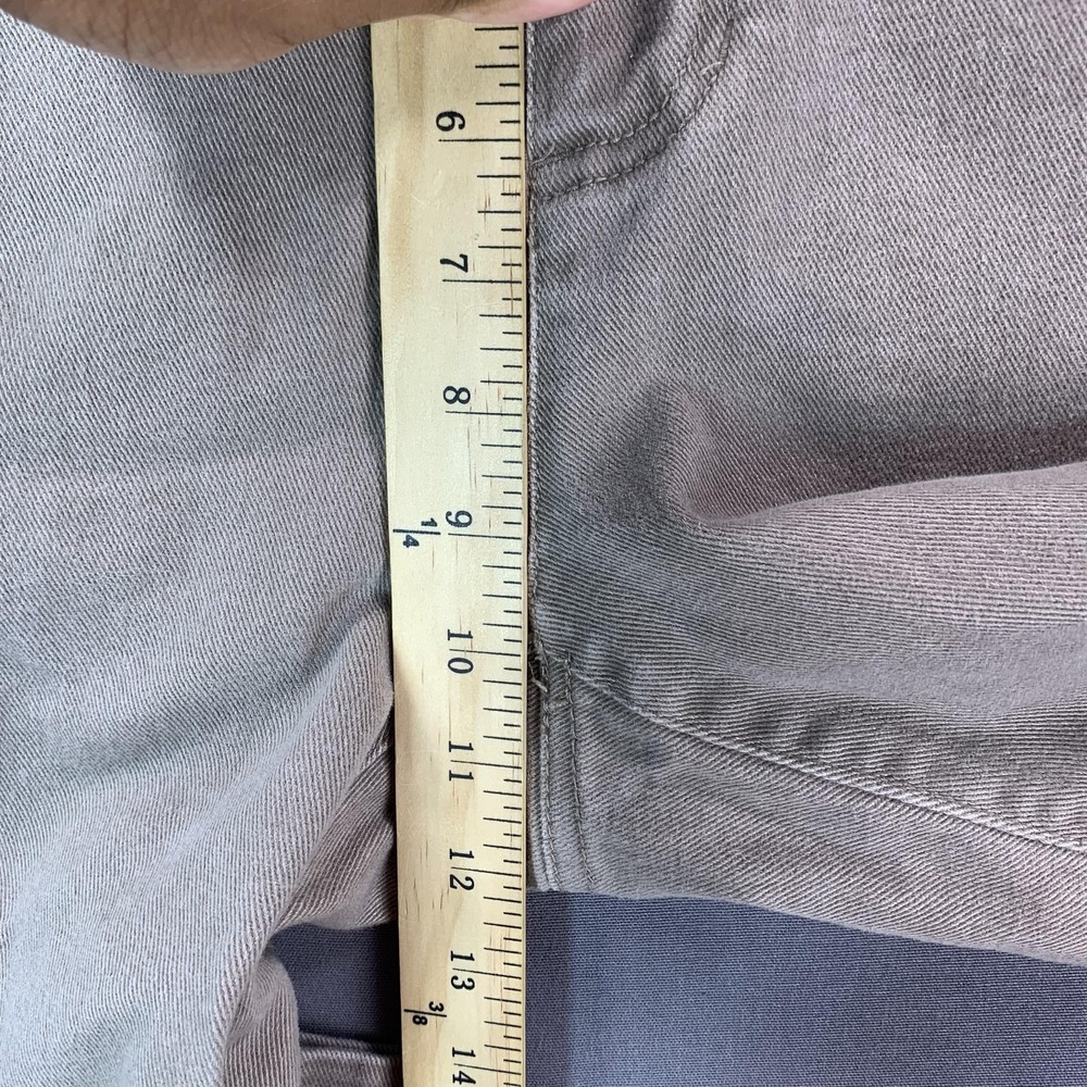 Liz Claiborne Jeans Womens 12 Beige Light Wash Mid Rise Bootcut Stretch 34x30 - Picture 9 of 15